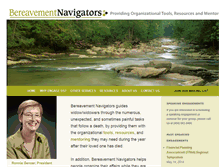 Tablet Screenshot of bereavementnavigators.com